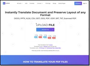 DeftPDF - Online PDF File Translator برنامج