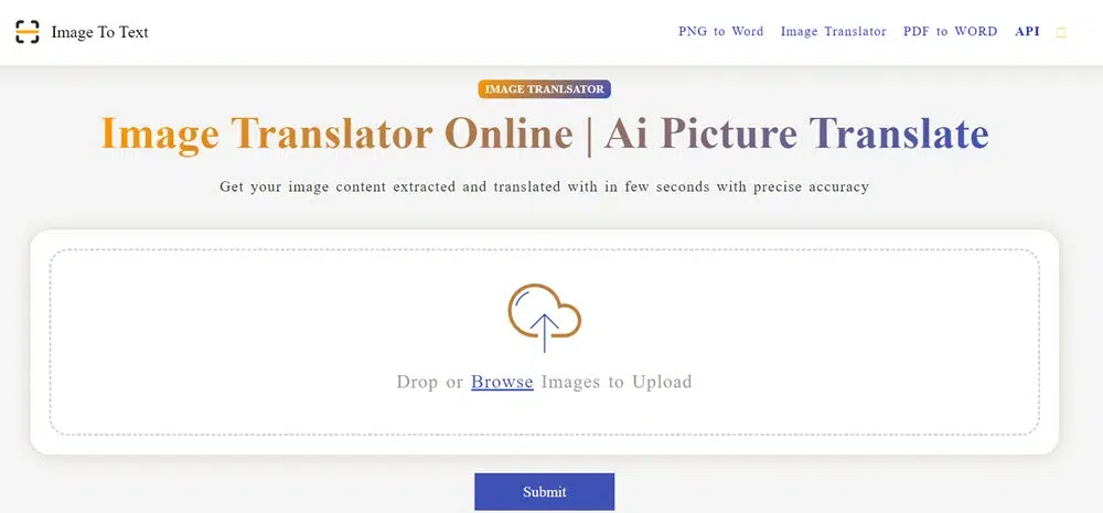 موقع Image Translate