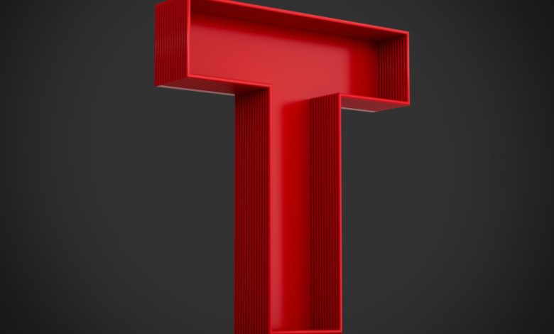 to - صورة حرف T letter