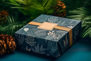 هدية -gift box blue