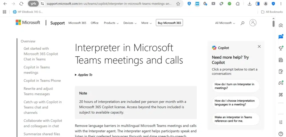 مترجم Microsoft Teams Interpreter مترجم Microsoft Teams Interpreter
